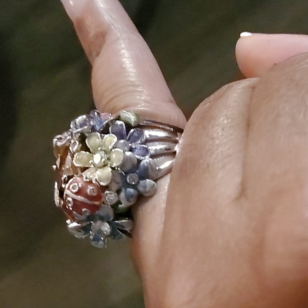 Upscale Fashion Statement Ring - image 8